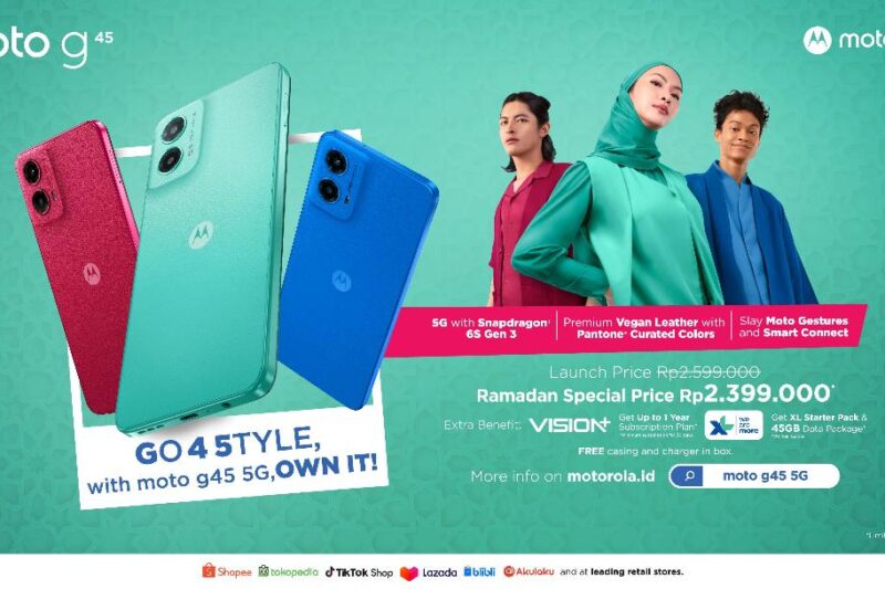 moto g45 5G Punya Fitur Hi-Res Audio Untuk Jangkauan lebih luas dan Kejernihan Luar Biasa